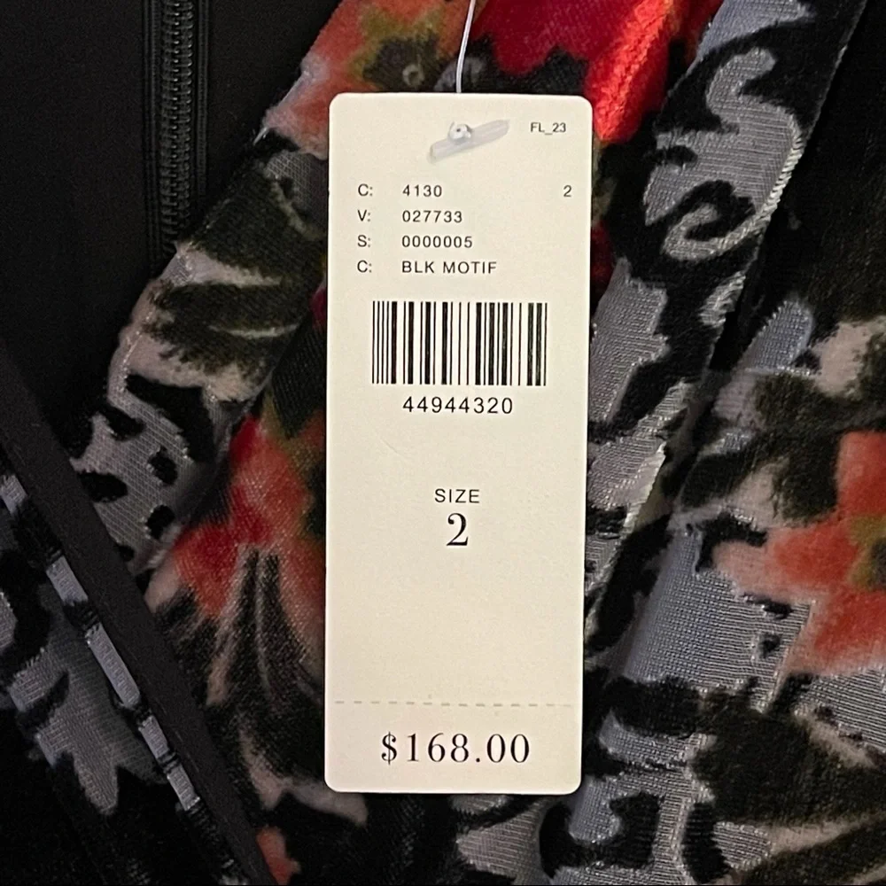 🆕 NWT Perfection - Anthro eri + ali Velvet Kora Floral Burnout - Picture 11 of 11